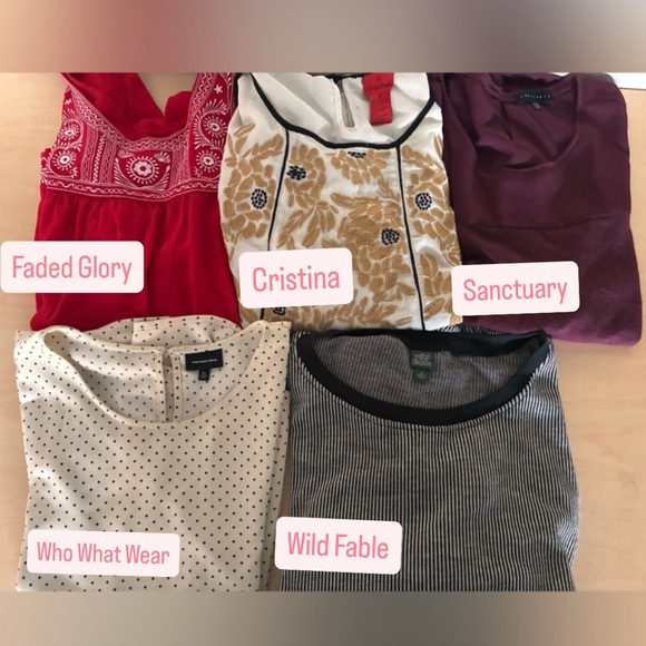Who What Wear Tops - Sanctuary Wild Fable Who What Wear  Women's Tops Collection XL 1X lot bundle